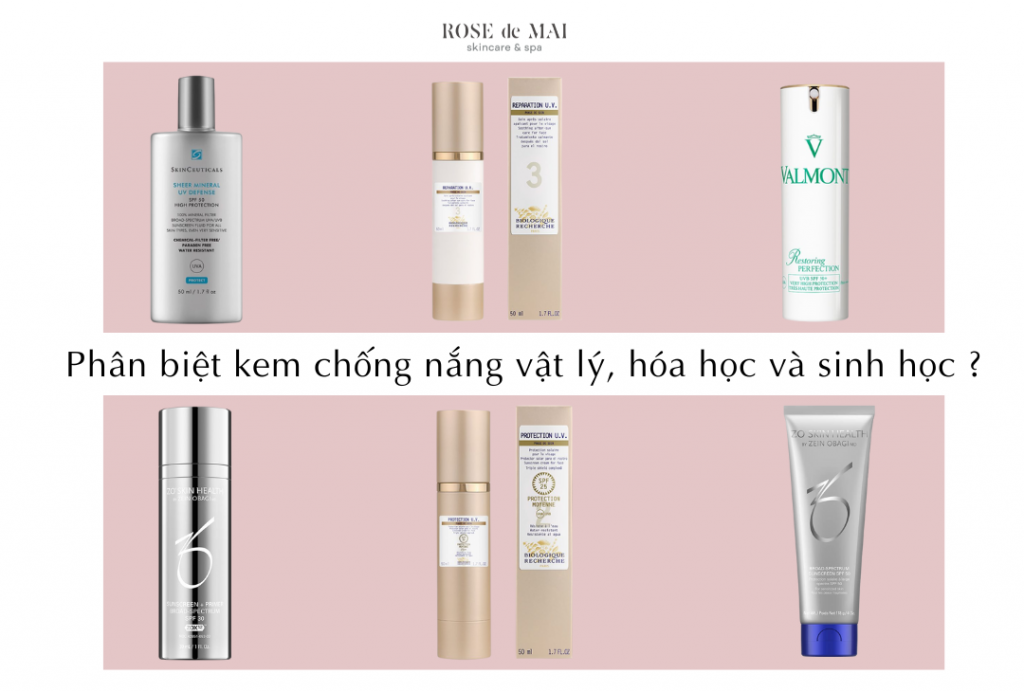 Phân biệt kem chống nắng vật lý, hóa học và sinh học như thế nào?