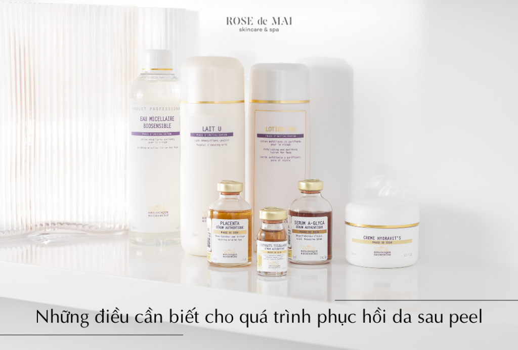 Những điều cần biết cho quá trình phục hồi da sau peel