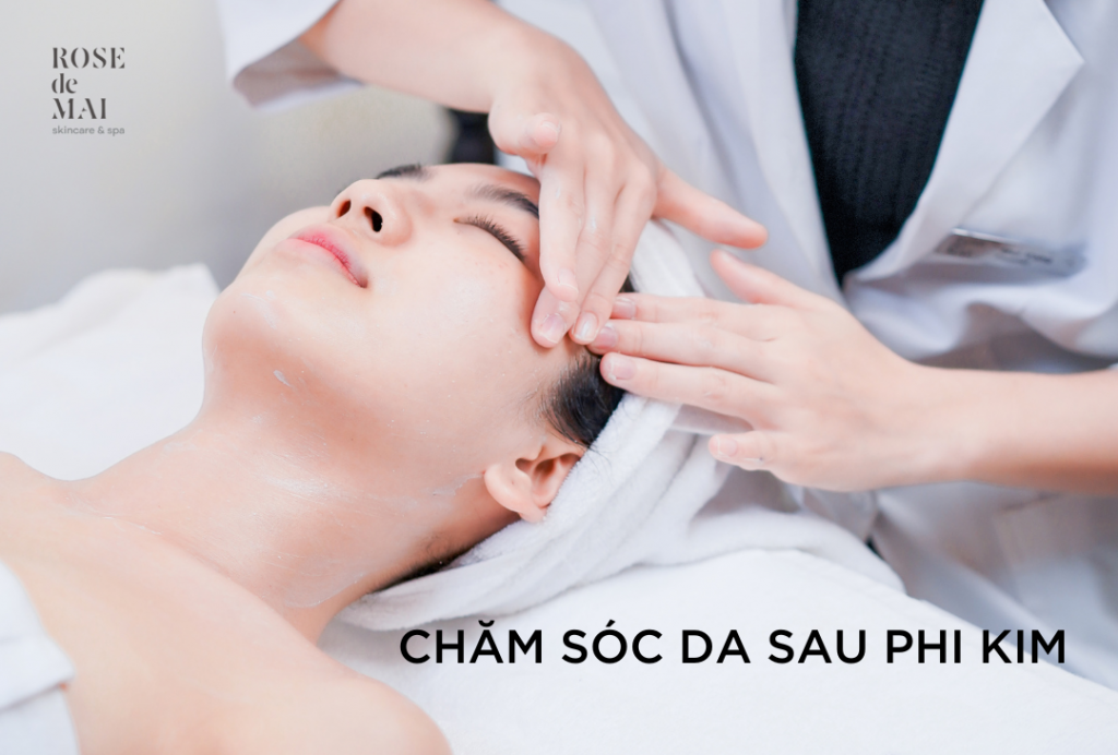 chăm sóc da sau phi kim