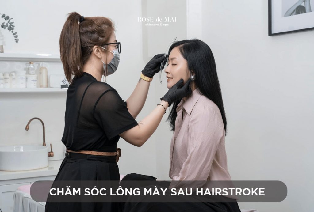 Hướng dẫn cách chăm sóc lông mày sau hairstroke sao cho hiểu quả